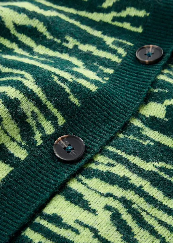 Jacquardm&ouml;nstrad cardigan, bonprix
