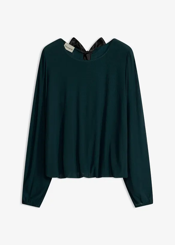 L&aring;ng&auml;rmad topp i mjuk mesh, bonprix