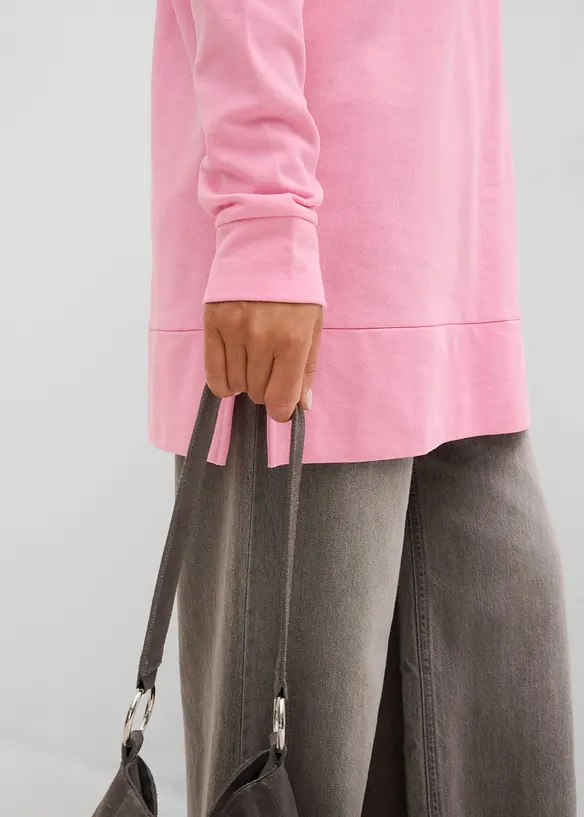 L&aring;ng sweatshirt av ekologisk bomull, bonprix