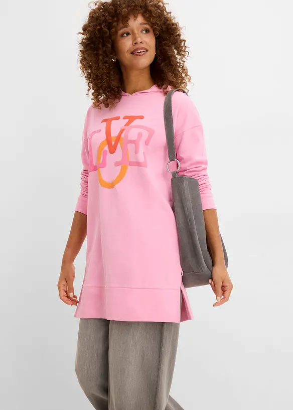 L&aring;ng sweatshirt av ekologisk bomull, bonprix