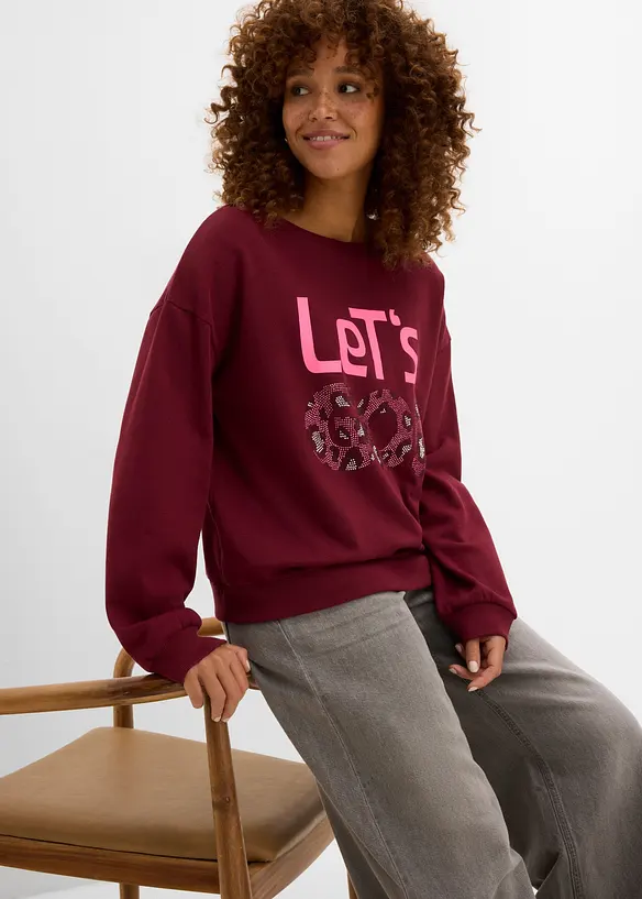 Sweatshirt av mjuk bomullsmix, bonprix