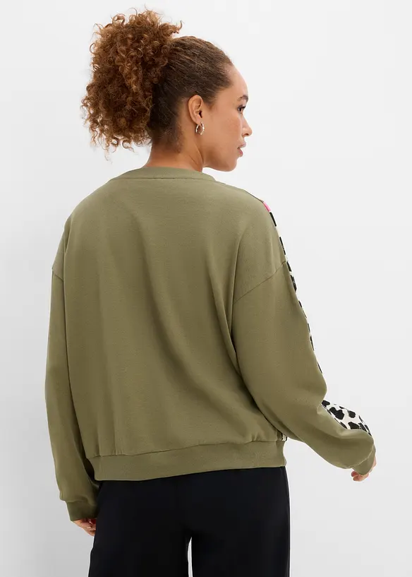 Sweatshirt av mjuk bomullsmix, bonprix