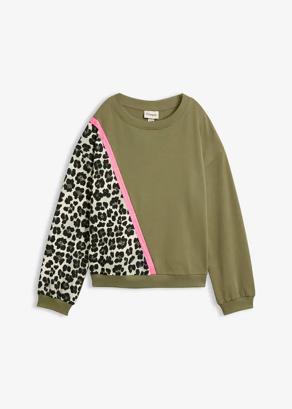 Sweatshirt av mjuk bomullsmix, bonprix