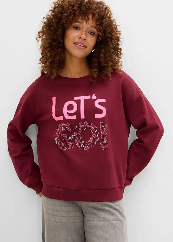 Sweatshirt av mjuk bomullsmix, bonprix