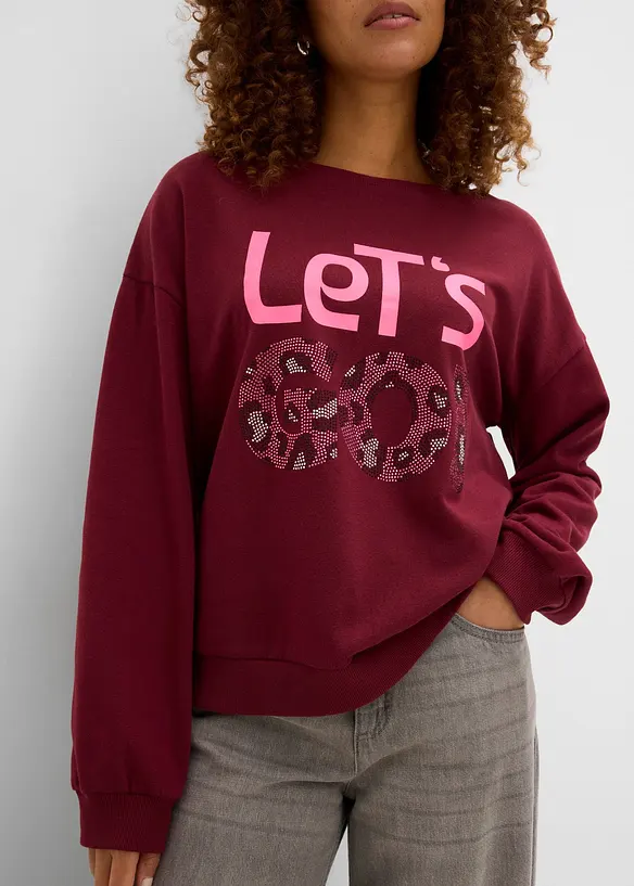 Sweatshirt av mjuk bomullsmix, bonprix