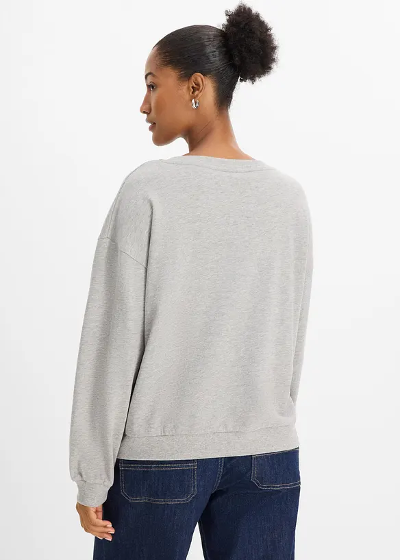 Sweatshirt i mjuk bomullsmix, bonprix