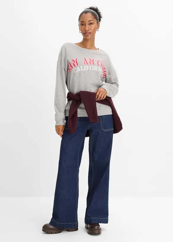 Sweatshirt i mjuk bomullsmix, bonprix