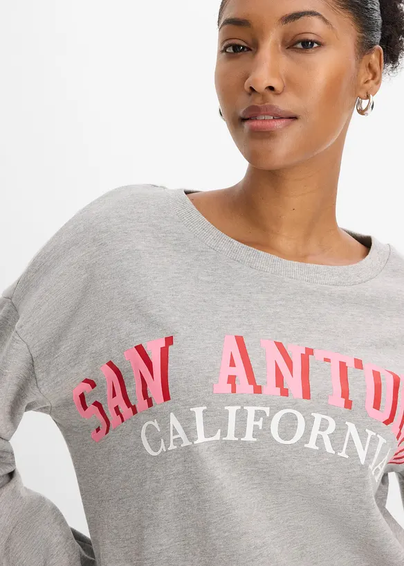 Sweatshirt i mjuk bomullsmix, bonprix