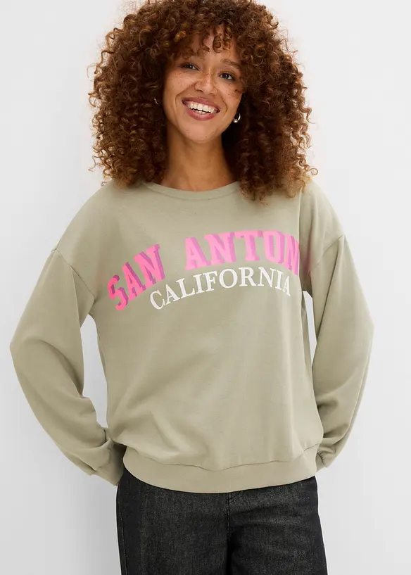 Sweatshirt i mjuk bomullsmix, bonprix