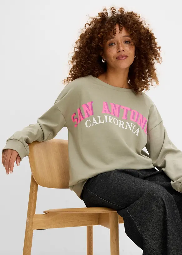 Sweatshirt i mjuk bomullsmix, bonprix
