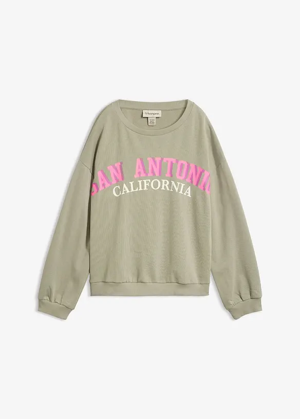 Sweatshirt i mjuk bomullsmix, bonprix