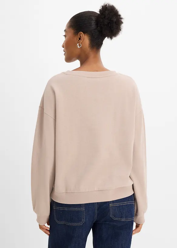 Sweatshirt i mjuk bomullsmix, bonprix