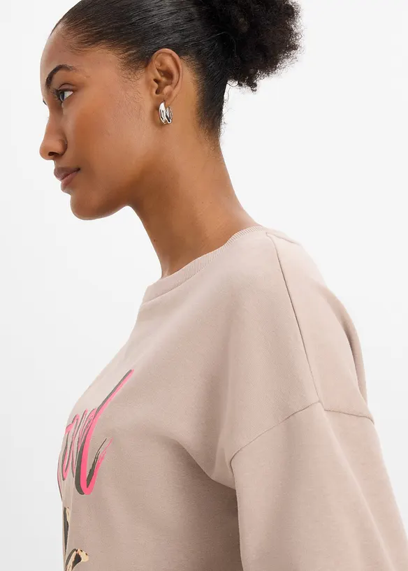 Sweatshirt i mjuk bomullsmix, bonprix