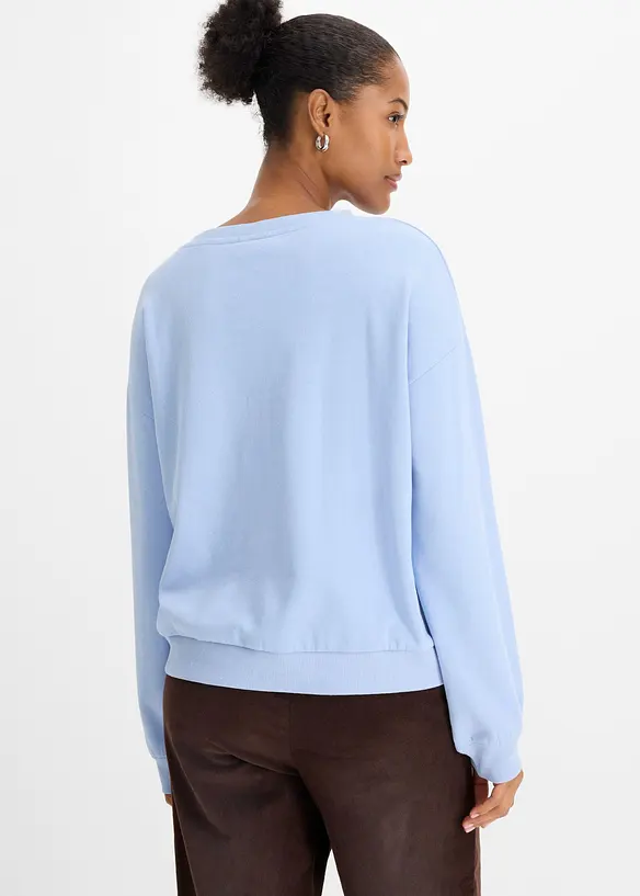 Sweatshirt av mjuk bomullsmix, bonprix