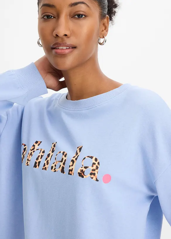 Sweatshirt av mjuk bomullsmix, bonprix