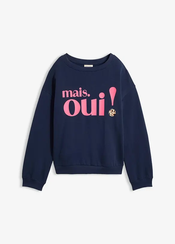Sweatshirt av mjuk bomullsmix, bonprix