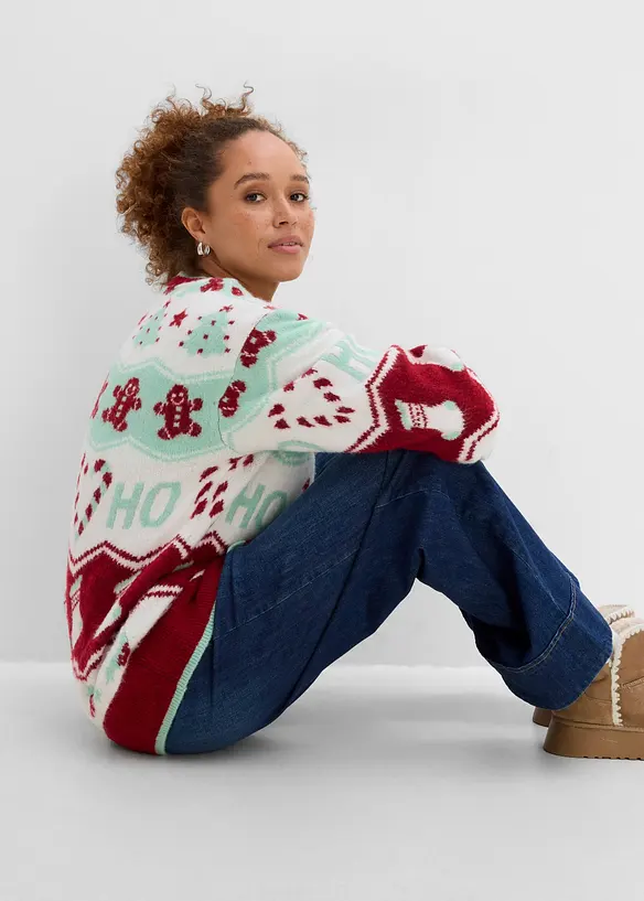 Julm&ouml;nstrad cardigan, bonprix