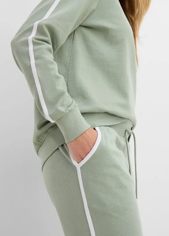 Tr&auml;ningsoverall i bomull (2-delat set), bonprix