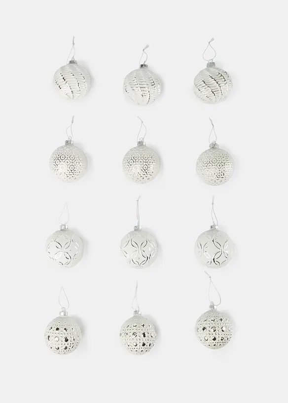 Julgranskulor (12-pack), bonprix