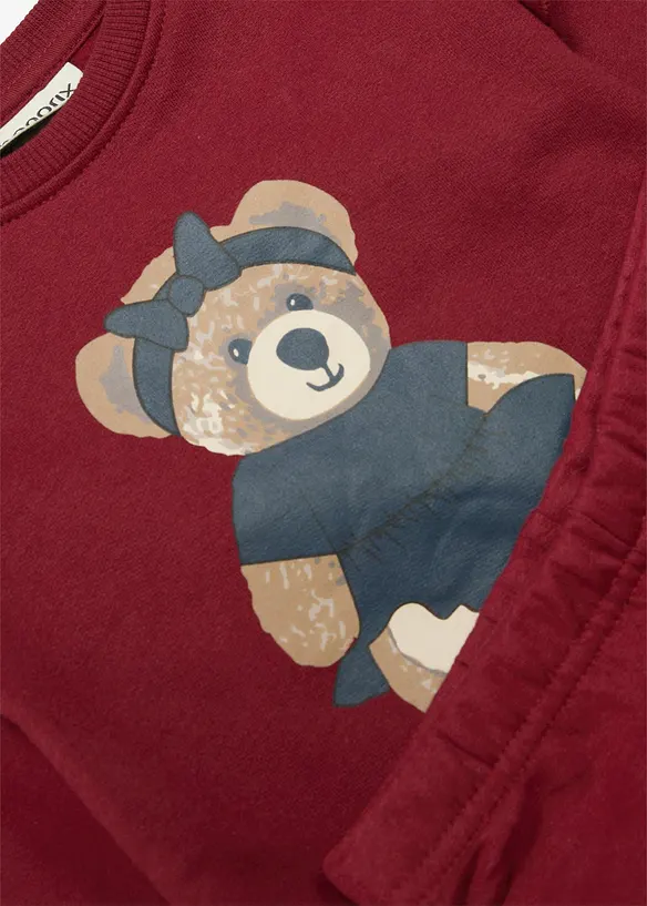 Sweatshirt och byxa av ekologisk bomull (2 delar), bonprix