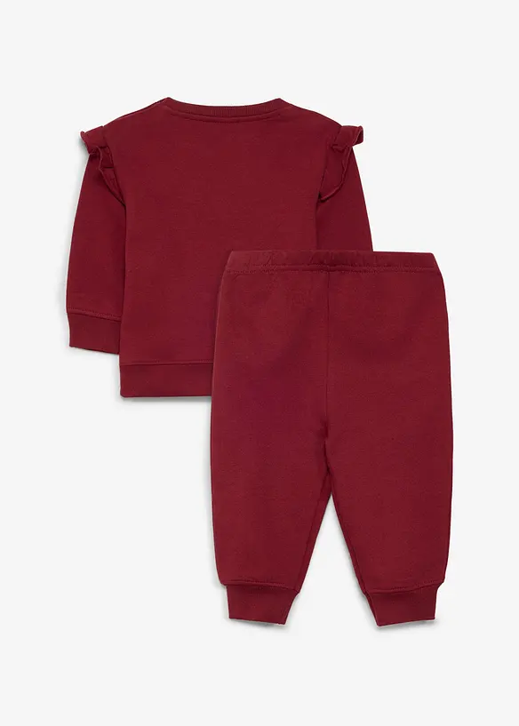 Sweatshirt och byxa av ekologisk bomull (2 delar), bonprix