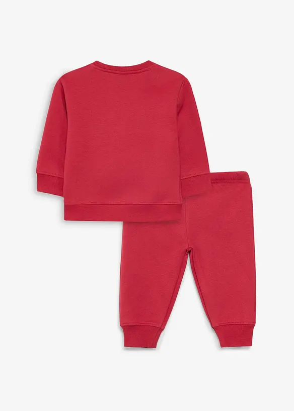 Sweatshirt och byxa av ekologisk bomull (2 delar), bonprix