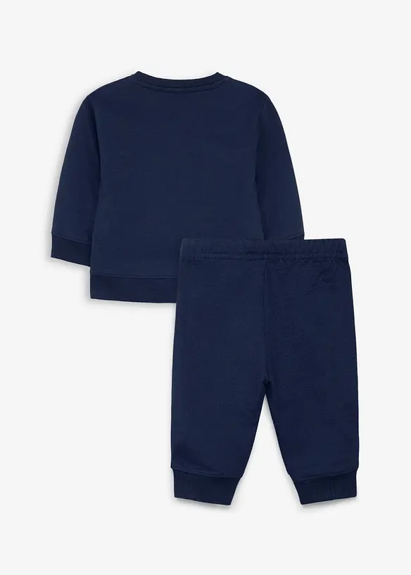Sweatshirt och byxa av ekologisk bomull (2 delar), bonprix