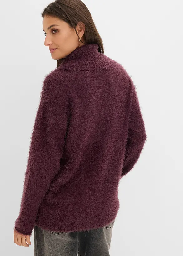 Polotr&ouml;ja i mjukt fj&auml;dergarn, bonprix