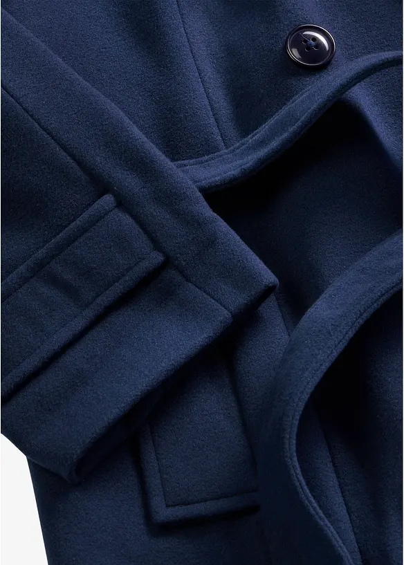 Vintertrenchcoat med yllelook, bonprix
