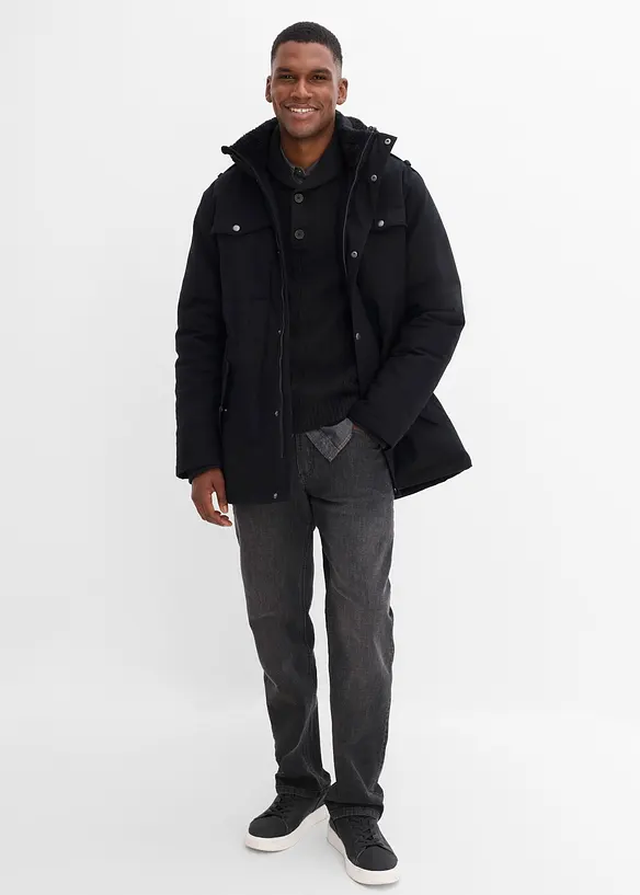 Parkas med mjukt fleecefoder, bonprix