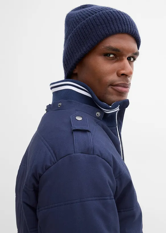 Quiltad jacka blusmodell med avtagbar huva, bonprix