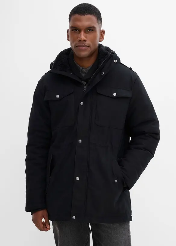 Parkas med mjukt fleecefoder, bonprix