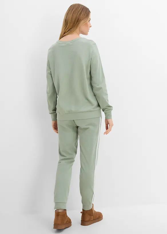 Tr&auml;ningsoverall i bomull (2-delat set), bonprix