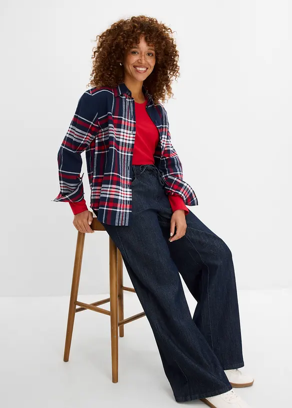 Jeans i Straight modell med Mid Waist, bonprix