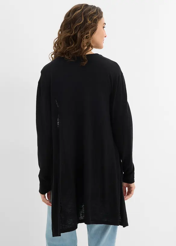 L&aring;ng cardigan utan kn&auml;ppning, bonprix