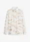 ullvit/beige, blommig