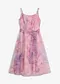 vit/cerise blommig