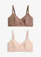 blek beige + lerbrun