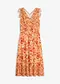 beige/orange, blommig-paisleym&ouml;nstrad