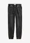 svart denim, used-look
