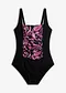svart/cerise paisley