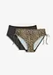 antracitgr&aring;/beige, leopardm&ouml;nstrad