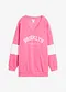 cerise/vit med tryck