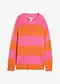 cerise/orange randig