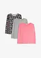 blek pink+ljusgr&aring;melerad+antracitgr&aring;, m&ouml;nstrad