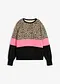 svart/neonpink, leopardm&ouml;nstrad