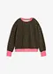 m&ouml;rk olivgr&ouml;n/neonpink, leopardm&ouml;nstrad