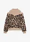 mandelbeige/svart, leopardm&ouml;nstrad