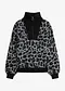 svart/gr&aring;melerad/antracitmelerad, leopardm&ouml;nstrad
