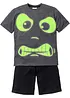 Pyjamas med shorts (2 delar) med självlysande tryck, bonprix